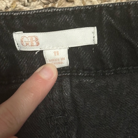 Gianni Bini Women’s Black High Waisted Wide Leg Denim Jeans size 11 32” waist - Picture 5 of 9